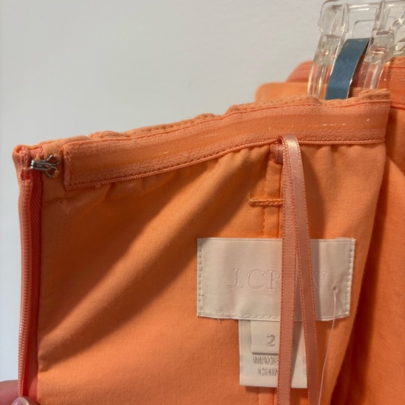 J. Crew Marlie Classic Faille Strapless Mini Dress Sweetheart Neckline Peach - Picture 13 of 15